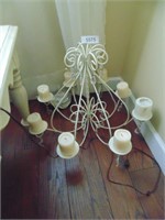 Wrought Iron Candle Chandelier