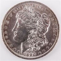 Coin 1890 Morgan Silver Dollar Gem B.U.