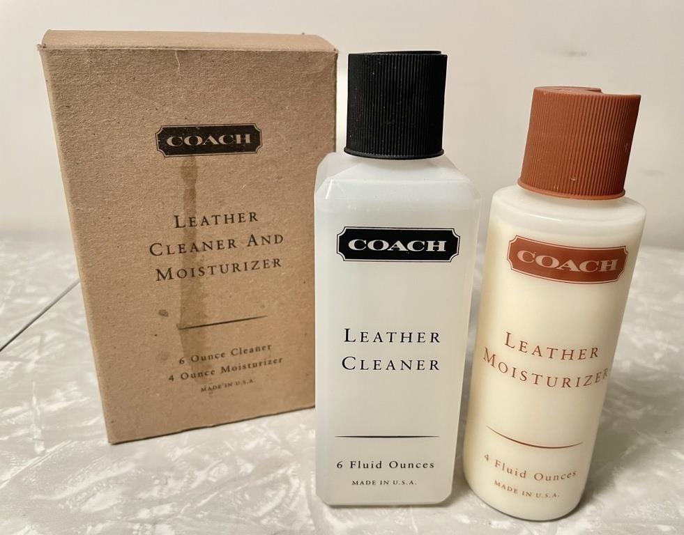 Coach 6oz leather cleaner & 4oz moisturizer