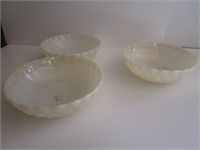 Antique Hobnail Bowls 8.5"R