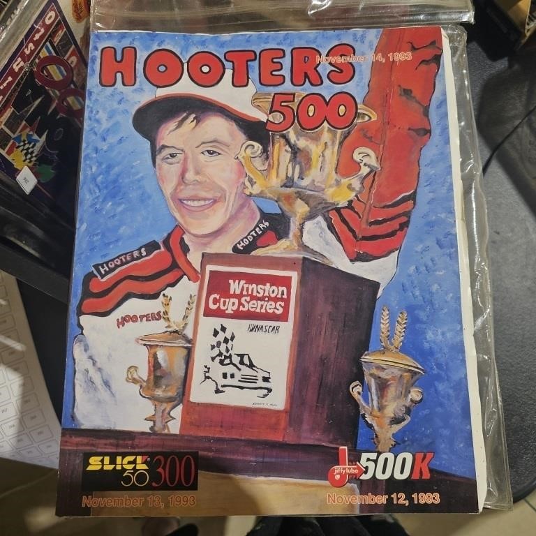 1993 Hooters 500 Nascar Race Program Book