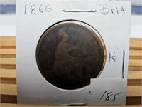 1866 BRITISH ONE PENNY