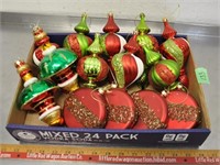 Lot of Christmas ornaments, plastic