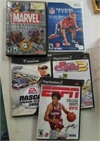 Selection of various games wii, PlayStation 2 and
