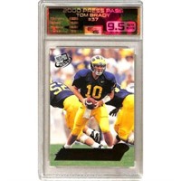 2000 Press Pass Tom Brady Rookie Graded 9.5