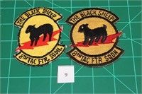 8th Tac Ftr SQDN The Black Sheep (2 Patches) USAF