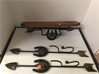 Arrows and Horseshoe Shelf & Hanger Decor Pieces