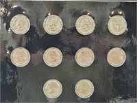 2013 America the Beautiful UNC Quarters Set Coins