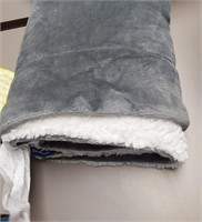 50x60 Sherpa Throw - Gray