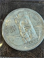 Canada 1958 Silver Dollar