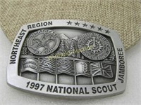 1997 BSA National Scout Jamboree Pewter Belt Buckl