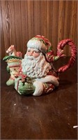 Fitz & Floyd Classics Winter Holiday Santa Teapot