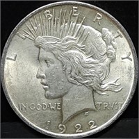 1922 Peace Silver Dollar Gem BU