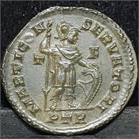 Ancient Roman Bronze Follis Constantine I XF