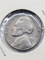 AU 1939-S Jefferson Nickel