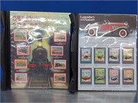 Trains & Automobile Stamp Collection