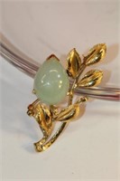 14K MING’S Jade pin, 2” 7.4g