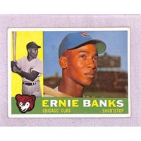 1960 Topps Ernie Banks Crease Free