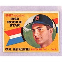 1960 Topps Carl Yastrzemski Rookie Crease Free