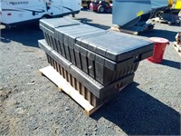 (2) Truck Bed Plastic Tool Boxes