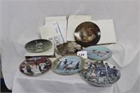 NORMAN ROCKWELL & SPORTS DECORATIVE DISHES