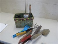 Basket of Hand Garden Tools