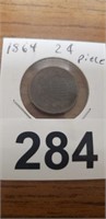 1864 2 CENT PIECE