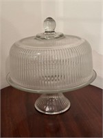 Glass Cake Plate / Punch / Trifle Dish