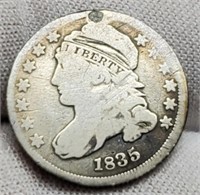 1835 Capped Bust Dime