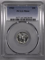 1942-P Proof Mercury Dime PCGS PR64