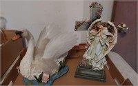 SWAN- ANGEL WITH CROSS FIGURE