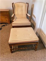 Ethan Allen- Chair with foot stool