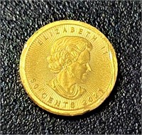 24K  1G Fine 9999 Maple Leaf  Coin