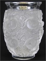 Lalique 'Bagatelle' Frosted Crystal Vase