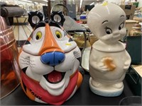 Tony The Tiger & Casper Ceramic Cookie Jars