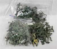 Lot Of Various Green Army Men Toy Soldiers
