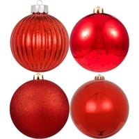 6in Christmas Ball Ornaments Shatterproof Large Ch