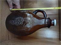 UNIQUE BROWN GLASS BOTTLE