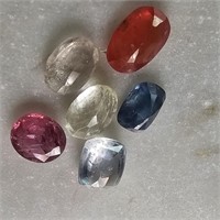 35 Ct Faceted Rose Quartz Gemstones Lot of 5 Pcs,