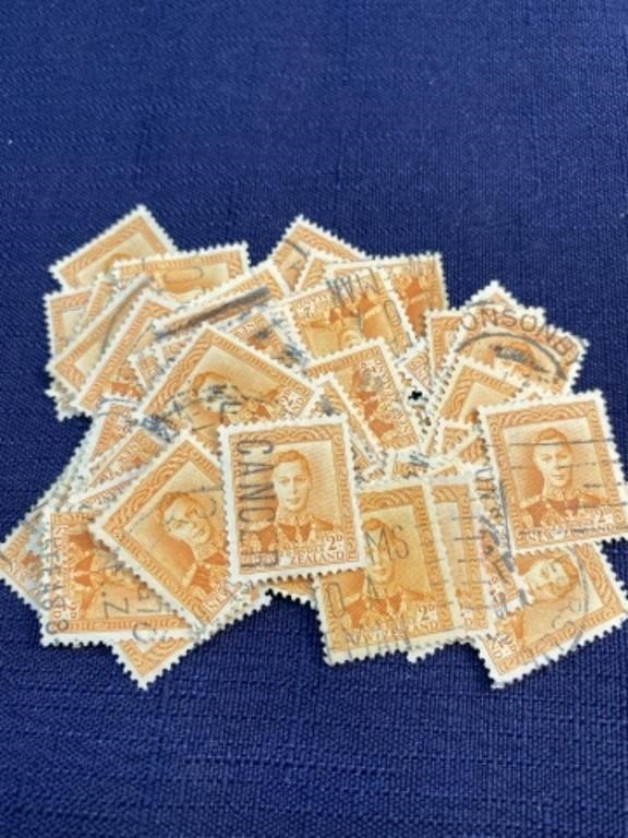 Vintage New Zealand stamp lot