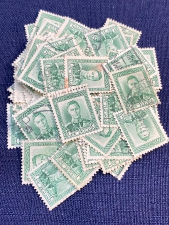 Vintage New Zealand stamp lot
