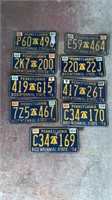 Lot of 1976 Pennsylvania License Plates