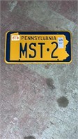 1968 Pennsylvania License Plate