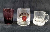 Lot of 3 Mini Shot Glasses