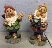 (2) Bobble Head Dwarves: Doc & Bashful