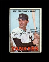1967 Topps #340 Joe Pepitone VG to VG-EX+