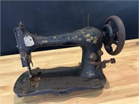 Singer Daisy pattern treadle sewing machine head