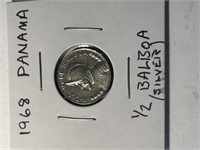 1968 Panama 1/2 Balboa (40% Silver)