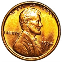 1934 Lincoln Wheat Penny UNC RED