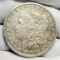 1881-S Morgan Silver Dollar XF